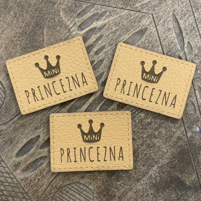Koženkový štítek - Mini princezna
