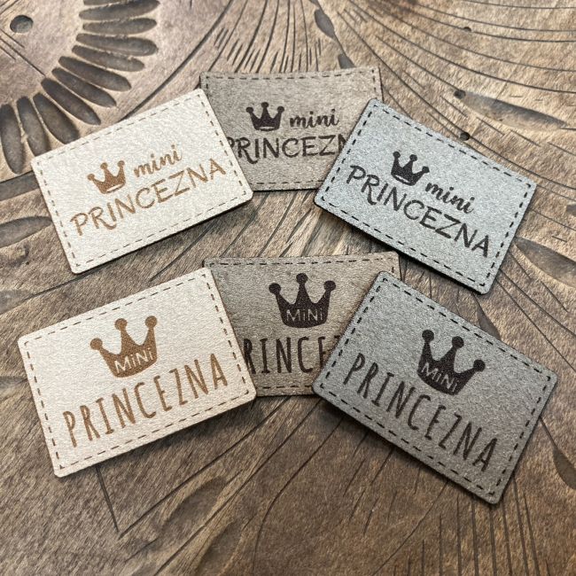 Semišový štítek - Mini princezna