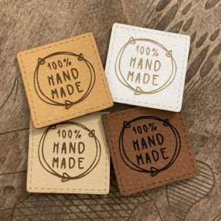 Koženkový štítek - 100% hand made